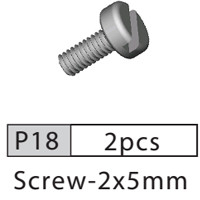 18-3520P18 P18 Screw- 2x5mm