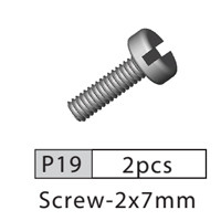 19-3520P19 P19 Screw- 2x7mm