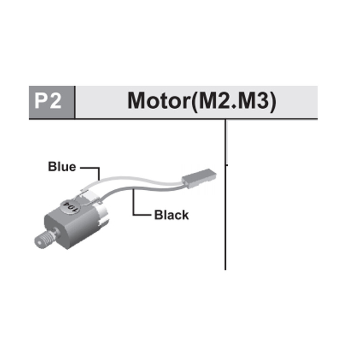 02-535V2P2 Motor (M2.M3) (Blu/Blk)