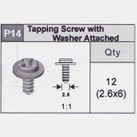 14-5350P14 Tapping Screw With Washer (2.6x6)