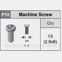 15-5350P15 Machine Screw (2.6x6)