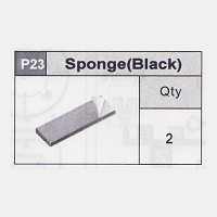 23-5350P23 Sponge (Black)