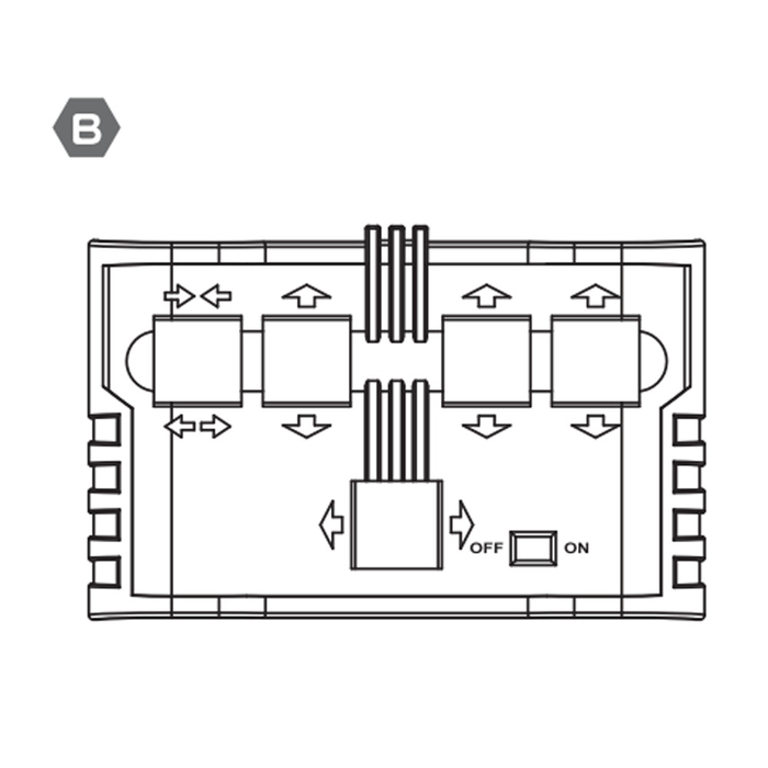 32-535V2WCBPP8 Plastic Part B (wired control box)