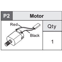 08-5360P2 Motor (Red/Black)