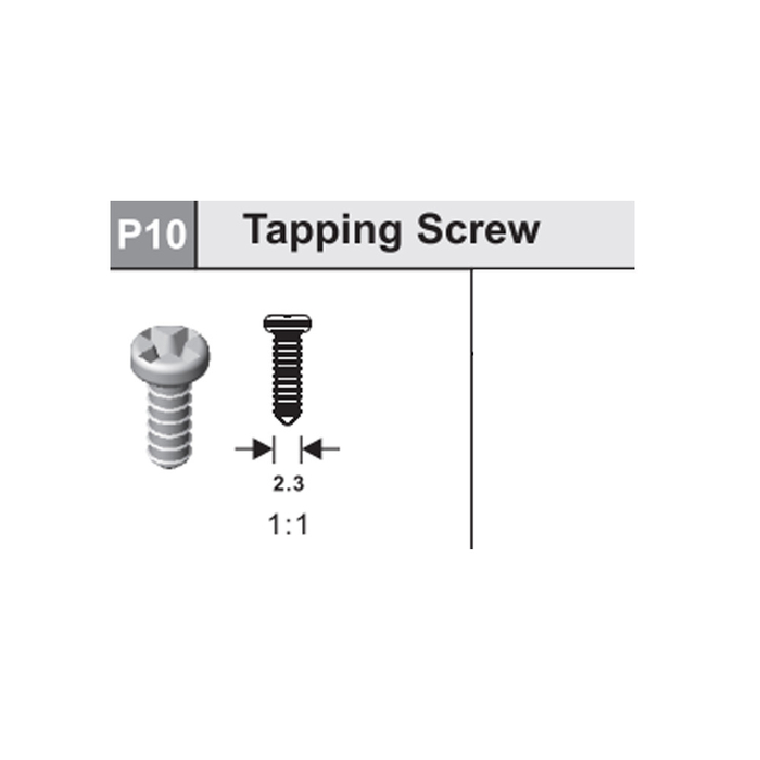 10-53700P10 Tapping screw (2.3X7)