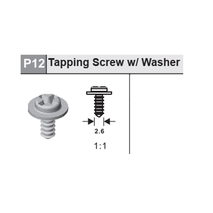 12-53700P12 Tapping screw w/ washer