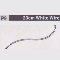 09-610009(P9) 23CM WHITE WIRE