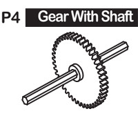 04-6150P4 GEAR WITH SHAFT
