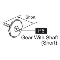 06-61700P6 Gear With Shaft (Short)