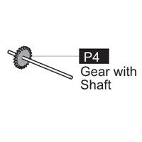 04- 6400P4 - GEAR WITH SHAFT