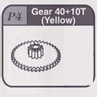 04-67900P4 Gear 40 10T (Yellow)
