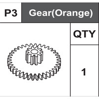 03-75400P3  Gear (Orange)