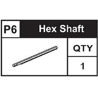 06-89100P6  Hex Shaft