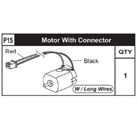 15-89200P15 Motor W/ Connector (Long)