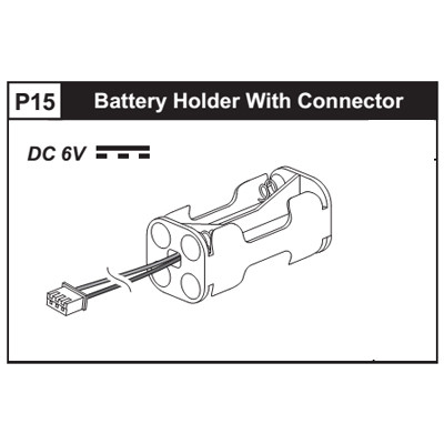 15- 89300P15 Battery Holder W/ Connector