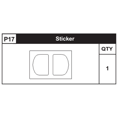 17- 89300P17 Sticker