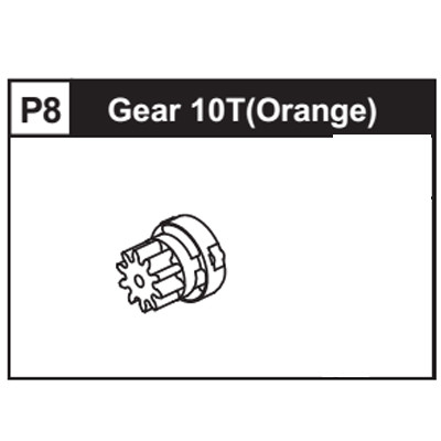 08-89300P8 Gear 10T (Orange)
