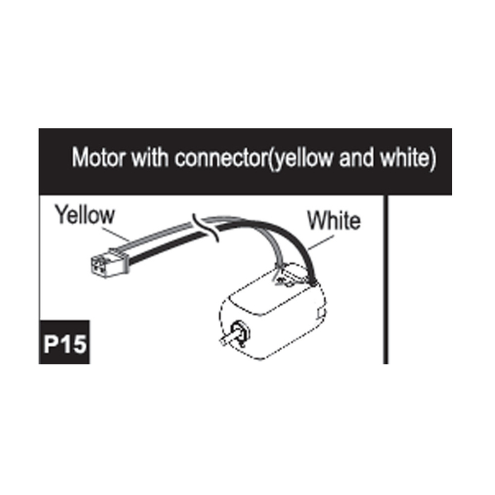 15-96200P15 Motor with connector (yellow and white)