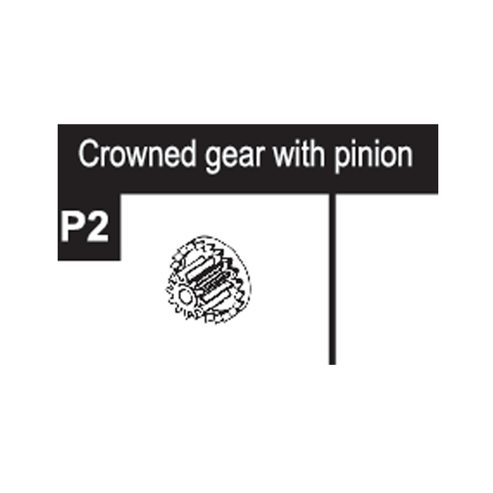 02-96200P2 Crowned Gear With Pinion
