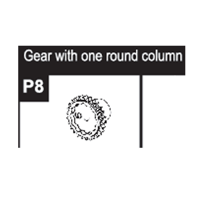 08-96200P8 Gear with one round column