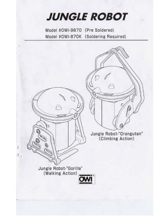 Jungle Robot Manual