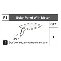 0168200P1 Solar Panel With Motor
