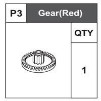 03-68200P3 Gear (Red)