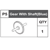 05-68200P5 Gear With Shaft (Blue)