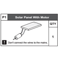 01-68300P1 Solar Panel With Motor