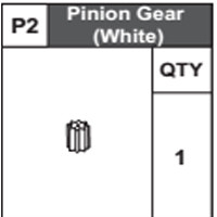 02-68300P2 Pinion Gear (White)