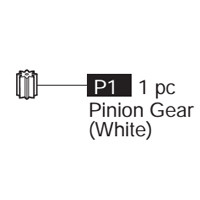 01-69100P1 Pinion Gear (White)